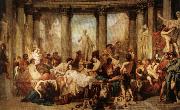 Thomas Couture The Romans of the Decadence oil painting
